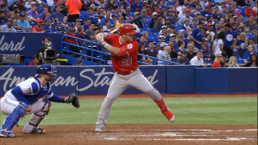 Mike Trout: Game-Used Baseball - RBI Hit By Pitch - 5/15/2019