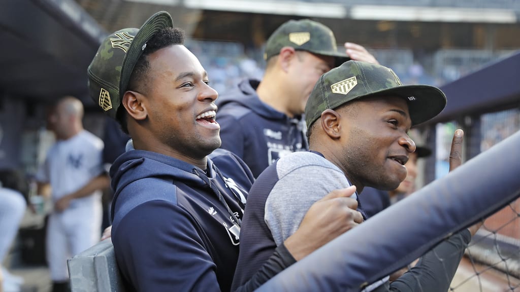Severino and German in the Yankees dugout.