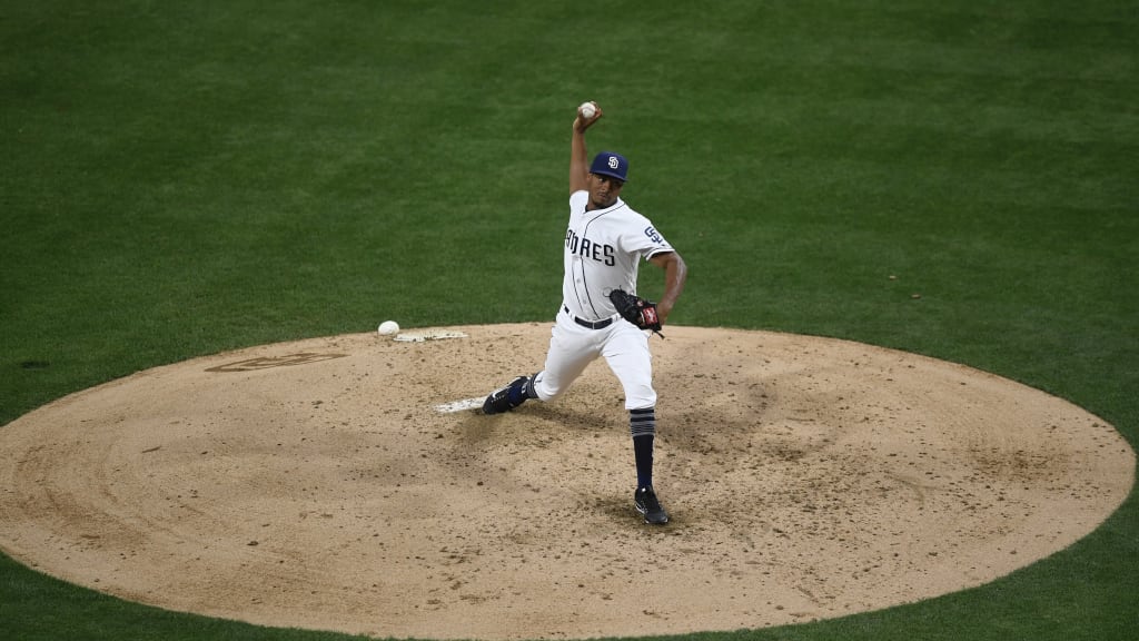 Luis Perdomo on the mound (Padres)