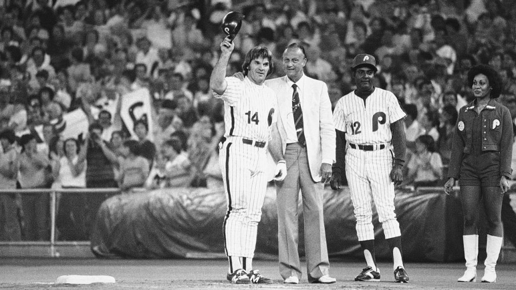 Pete Rose hit .291 with 826 hits with the Phillies and was instrumental in their 1980 World Series win. (AP)
