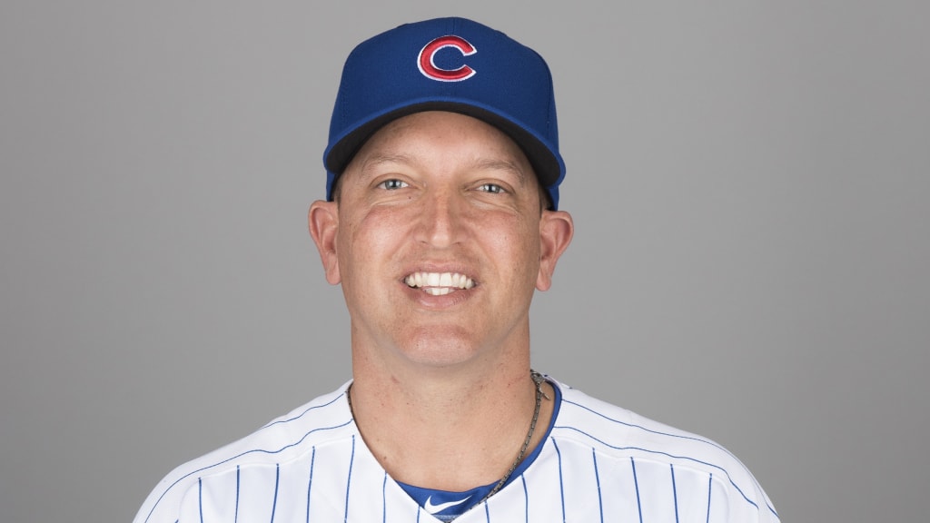 MESA, AZ - FEBRUARY 20: Andy Haines #19 of the Chicago Cubs poses during Photo Day on Tuesday, February 20, 2018 at Sloan Park in Mesa, Arizona. (Photo by Jennifer Stewart/MLB Photos via Getty Images) 