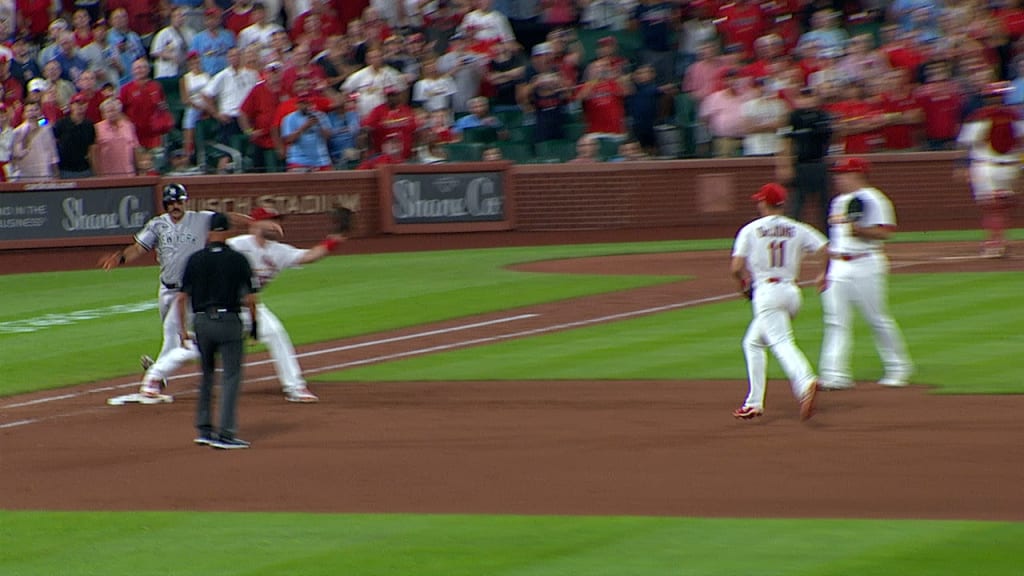 St. Louis Cardinals' Paul DeJong throws out Arizona Diamondbacks' Jake  McCarthy during the first inning of a baseball game, Tuesday, July 25,  2023, in Phoenix. (AP Photo/Matt York Stock Photo - Alamy