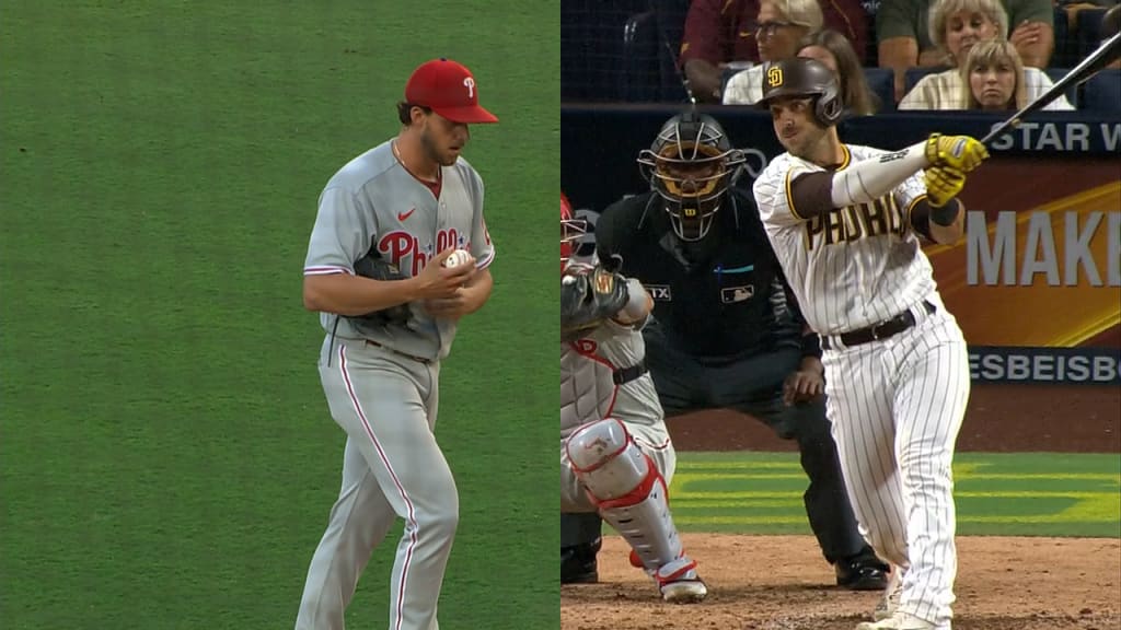 Video: Aaron Nola's strikeout of brother Austin left their dad very confused