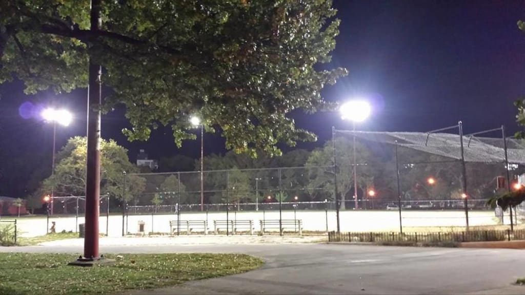 Under the lights at McCarren Park