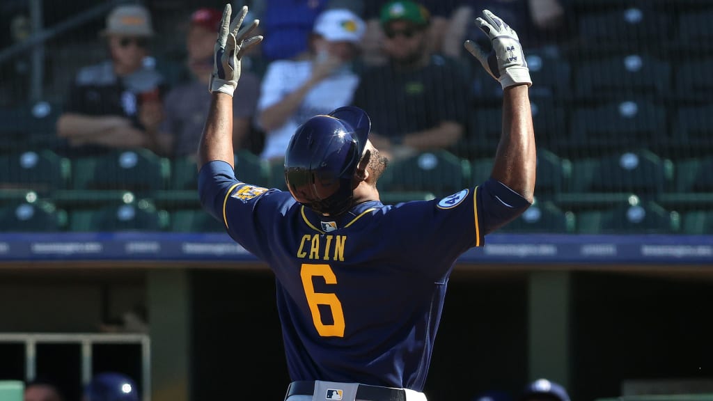 Lorenzo Cain feels he's playing 'catch-up' in Brewers summer camp