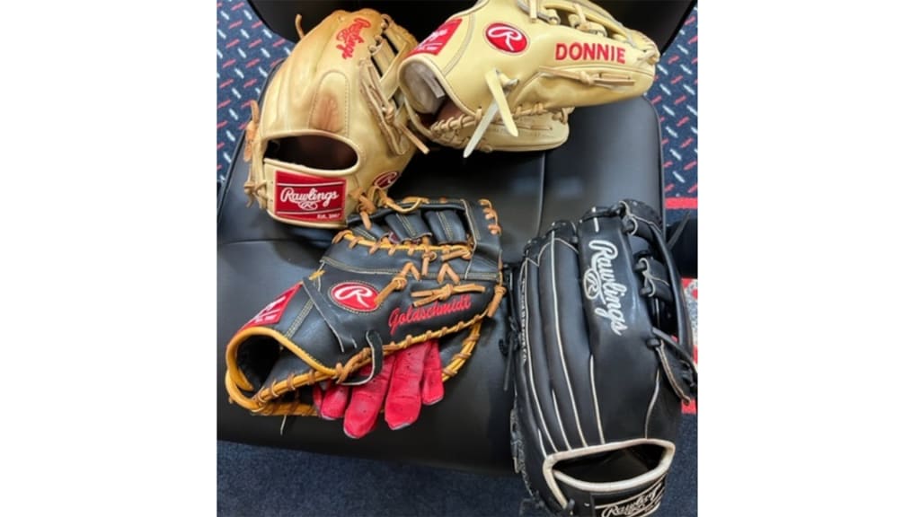St. Louis Cardinals Rawlings Gold Leather Baseball
