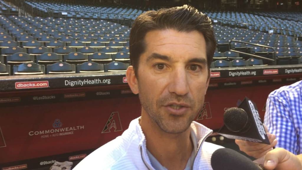 Hazen on humidor at Chase Field