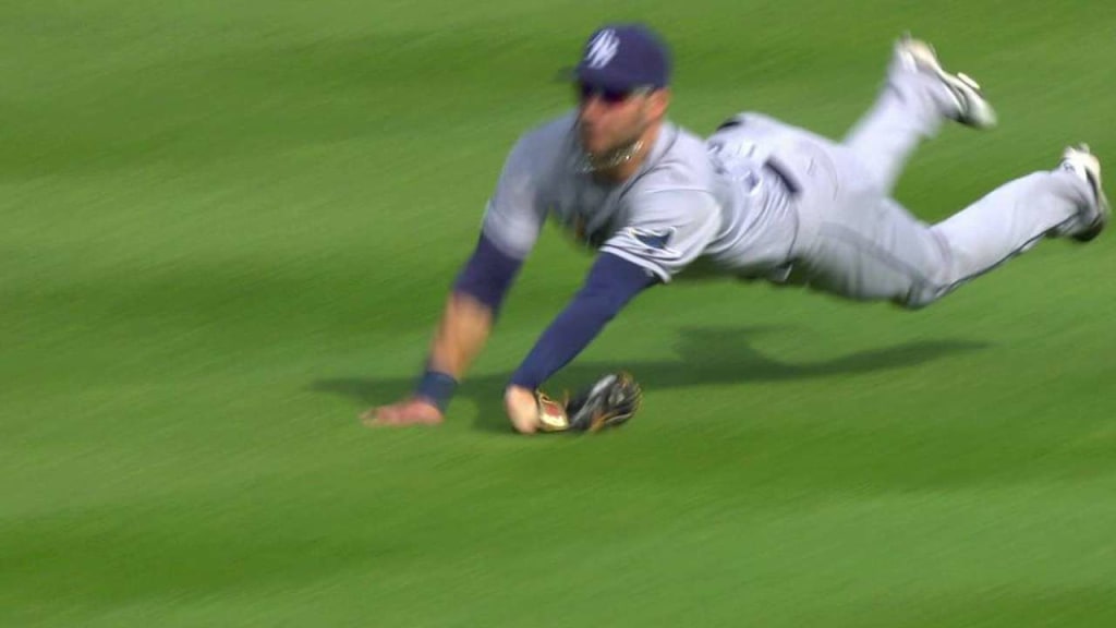 Kevin Kiermaier -- Tampa Bay Rays at Detroit Tigers 05/21/2016