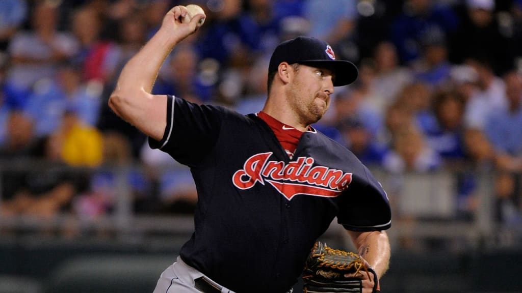 Indians reliever Bryan Shaw now has a 5.68 ERA through his 30 appearances. (Getty)