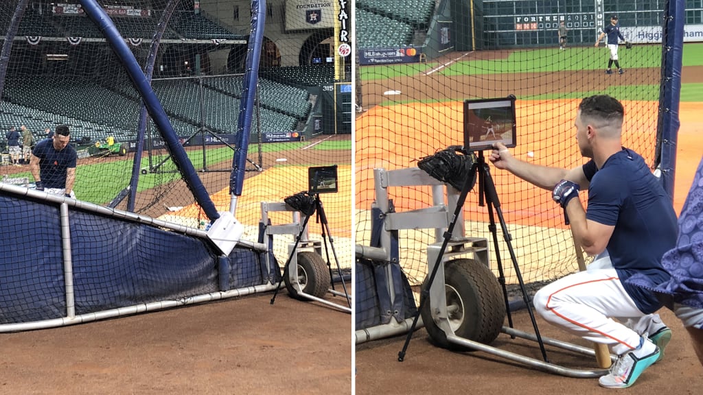 A before-and-after glimpse into Alex Bregman's preparation ahead of the ALCS. Houston's third baseman individually breaks down his swing during Thursday's workout ahead of ALCS Game 1.