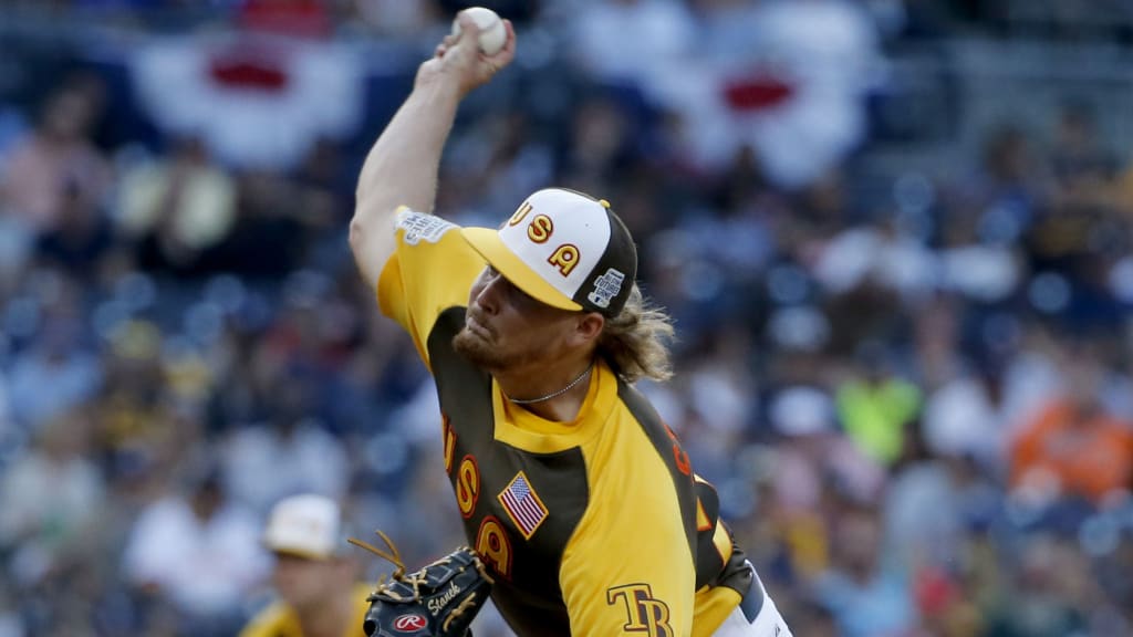 U.S. Team pitcher Ryne Stanek throws against the World Team during the Futures Game last July. Stanek could crack the Rays' bullpen in 2017. (AP)