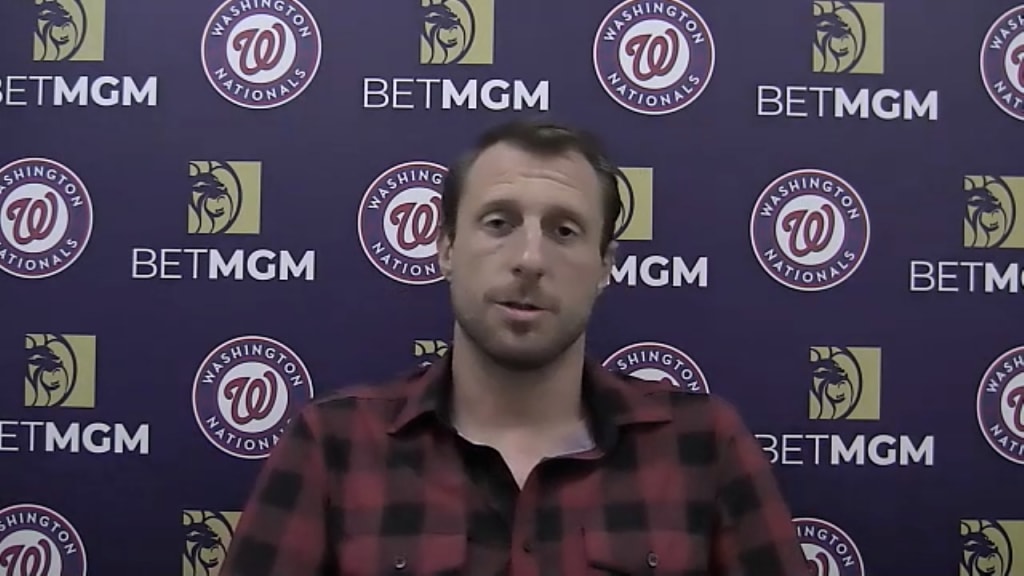 Max Scherzer reacts to 4th inning