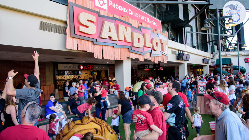 Arizona Diamondbacks on X: Coming to the ballpark and hoping to track down  @DbacksBaxter? Make your way to the Phoenix Children's Hospital Sandlot in  the 4th inning of any game to meet