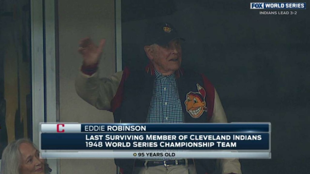 Cleveland Guardians on X: We are saddened to hear of the passing of Eddie  Robinson. Robinson spent five seasons with CLE and was the last surviving  member of the 1948 World Series