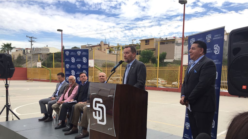 Padres senior vice president of community and military affairs Tom Seidler details the cross-border project.
