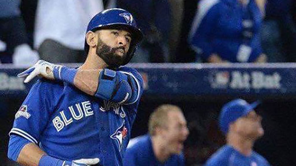 Jose Bautista's epic bat flip will be immortalized on a Topps