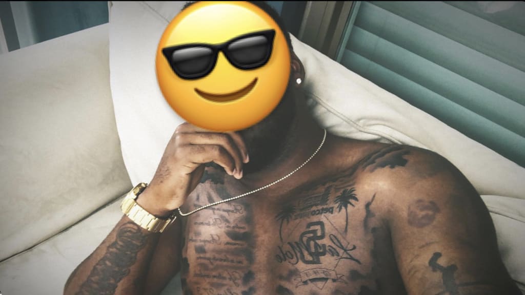 Padres slugger Franmil Reyes has an unusually specific Padres-themed tattoo  