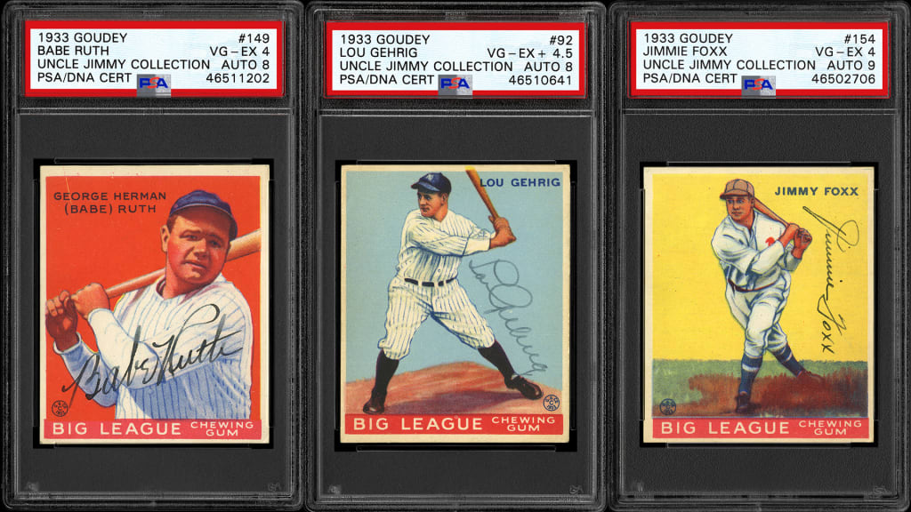 A collection of Vintage Baseball Cards