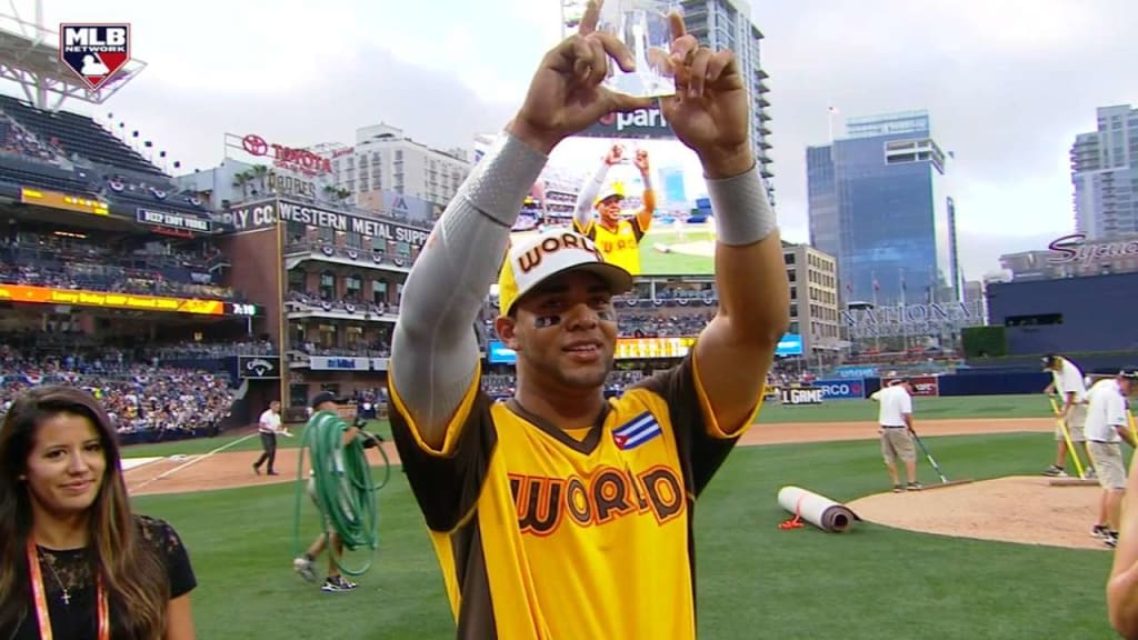 Yoan Moncada in Red Sox Eye Black