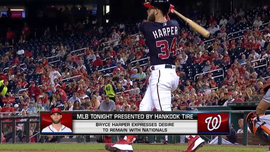 Nationals fans wear altered Bryce Harper jerseys on Opening Day