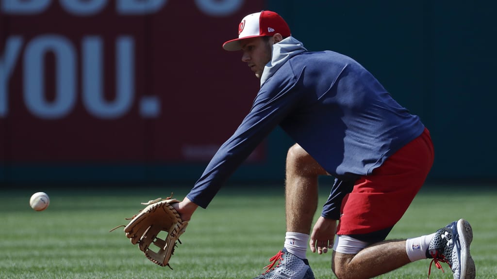 Trea Turner has been fielding grounders during batting practice over the past few weeks. (AP)
