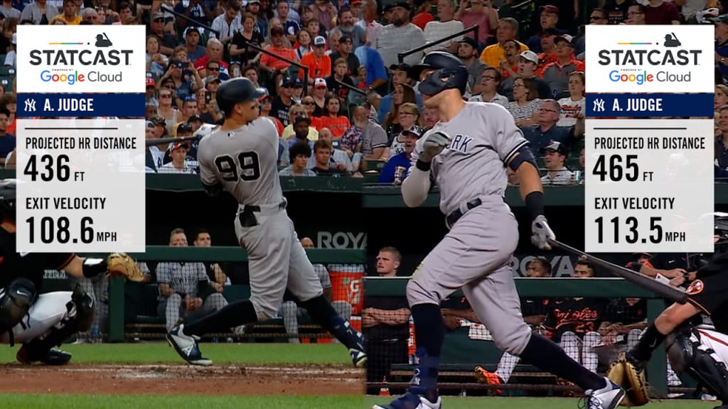 Aaron Judge's two long homers