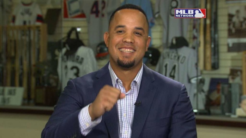 Abreu receives his 2014 Rookie of the Year GIBBY