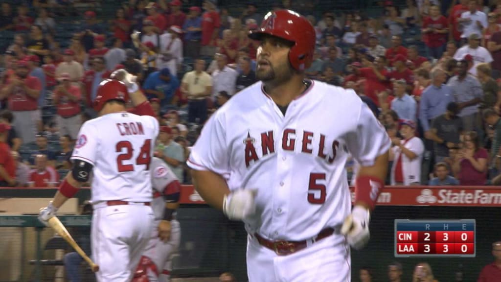 Game-Used Baseball: Albert Pujols Los Angeles Angels Single (Career Hit  2,793) and Mike Trout Strikeout (MLB AUTHENTICATED)