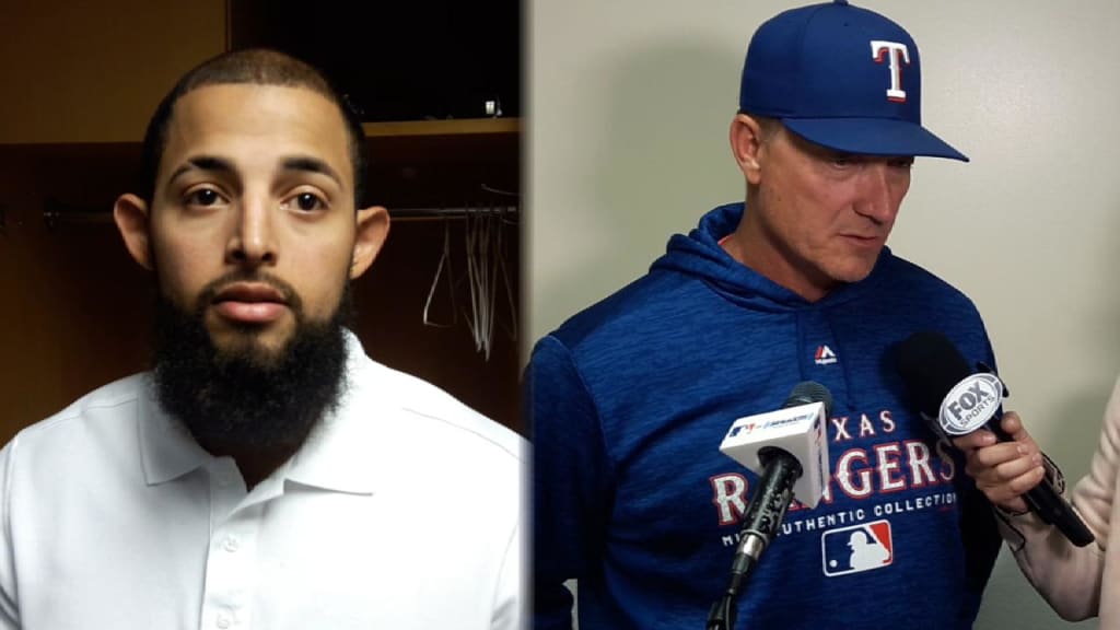 Rougned Odor is cleanshaven: no beard with the New York Yankees