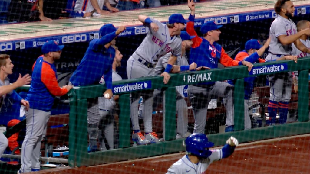 Jacob deGrom and Noah Syndergaard relax before a Mets game at Citizens Bank  Park.