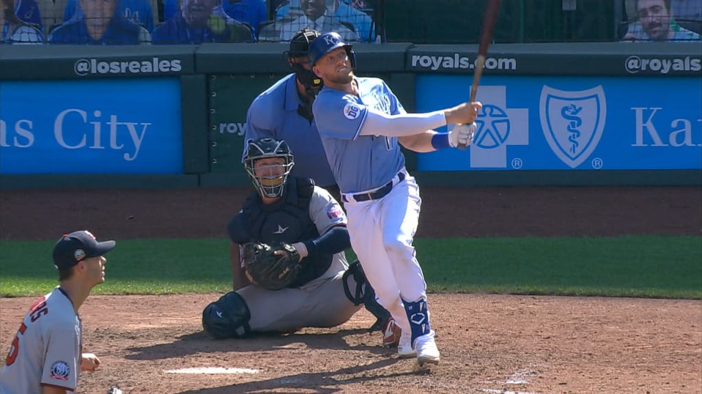 Hunter Dozier's four-hit game