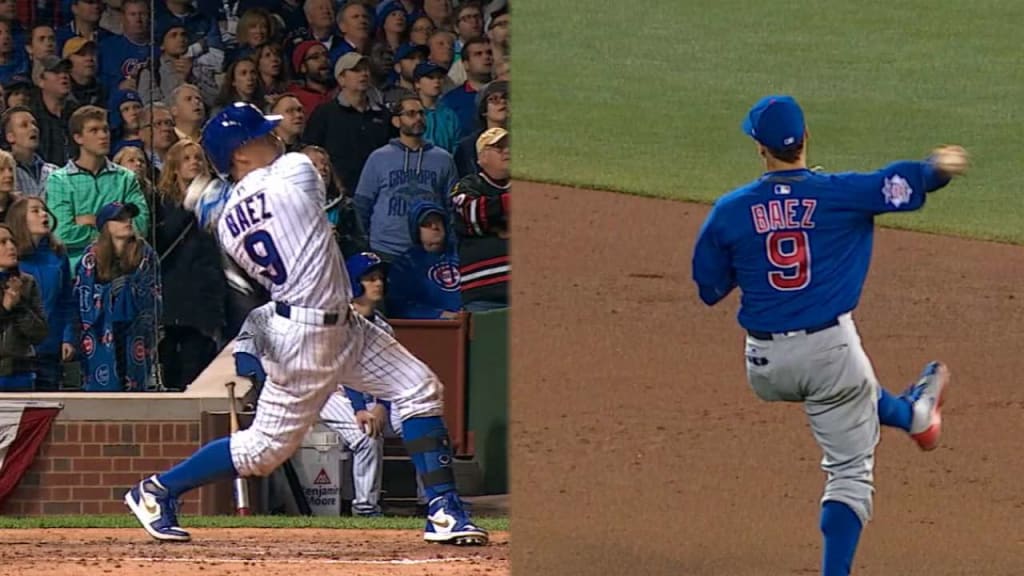 Cubs' Javier Baez steals home in NLCS Game 1