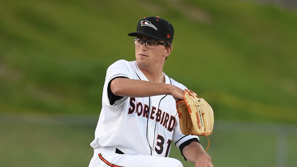 Alex Wells issued the fewest walks (10) in Minor League Baseball. (Joey Gardner/FotoJoe)