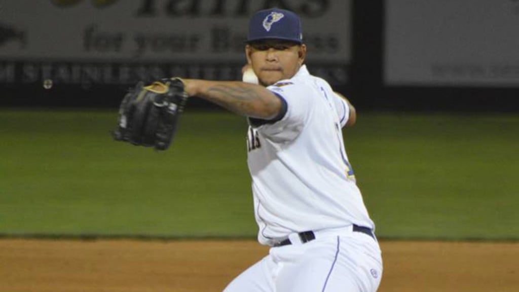 Tri-City reliever Jose Ruiz tossed two scoreless innings Sunday for the win. (Padres)