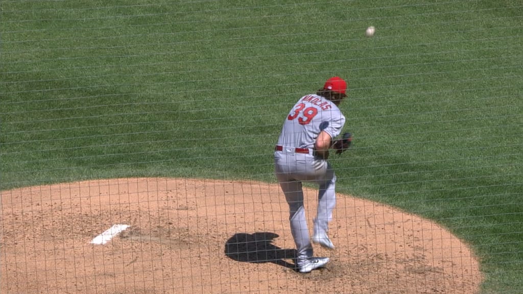 Mikolas hit by comebacker, exits