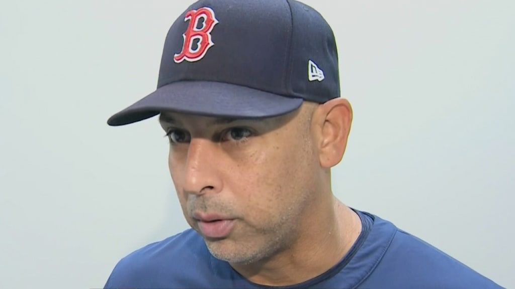 J.D. Martinez out of Red Sox lineup for 4th straight game in series opener vs. Guardians; Boston wearing yellow and blue uniforms