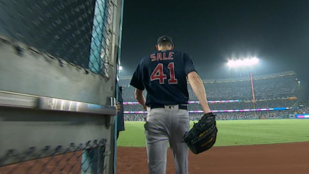 Boston Red Sox Chris Sale & Christian Vazquez Celebration Game 