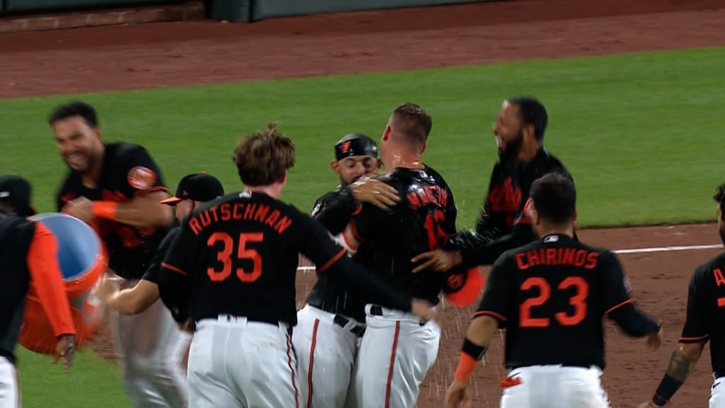 April 24, 2022: Baltimore Orioles designated hitter Trey Mancini (16)  during a MLB baseball game between the Baltimore Orioles and the Los  Angeles Angels at Angel Stadium in Anaheim, California. Justin Fine/CSM