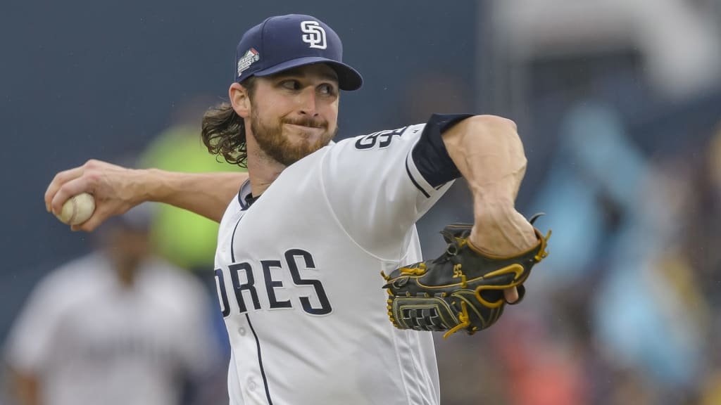 MONTERREY, MEXICO - MAY 05: Starting pitcher Bryan Mitchell #50 of San Diego Padres pitches in the second inning during the MLB game against the Los Angeles Dodgers at Estadio de Beisbol Monterrey on May 5, 2018 in Monterrey, Mexico. Padres defeated the Dodgers 7-4. (Photo by Azael Rodriguez/Getty Images)