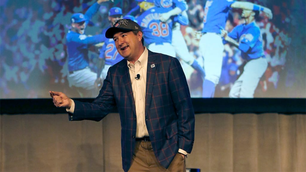 Cubs chairman Tom Ricketts addresses the crowd during the annual Cubs Convention in Chicago. (AP)