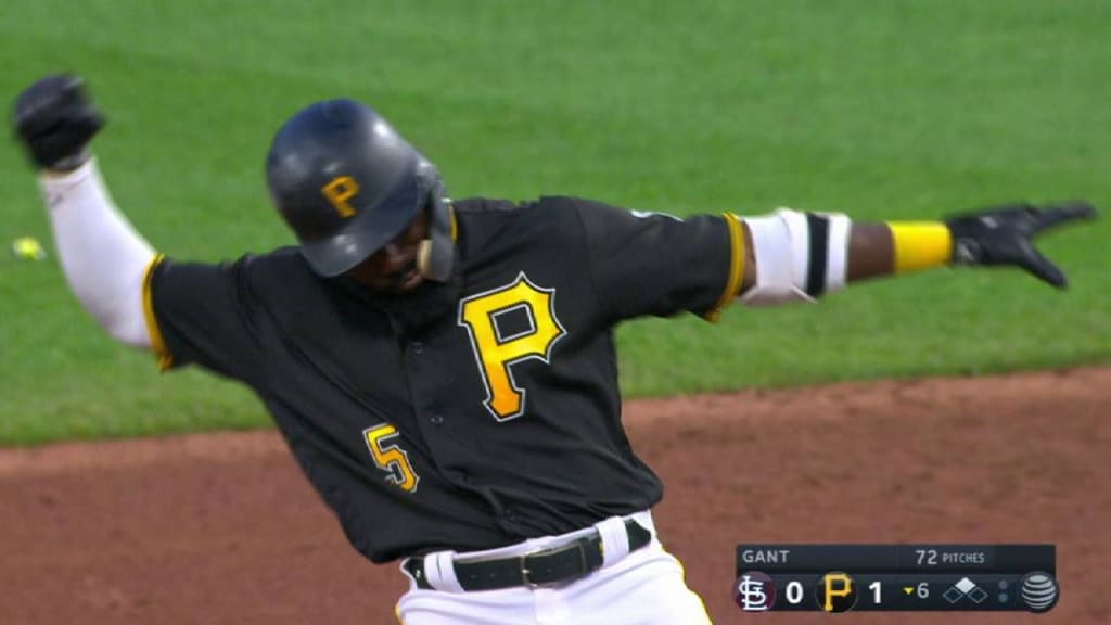 Pittsburgh Pirates' Francisco Cervelli is hit by a pitch while batting  against the San Diego Padres