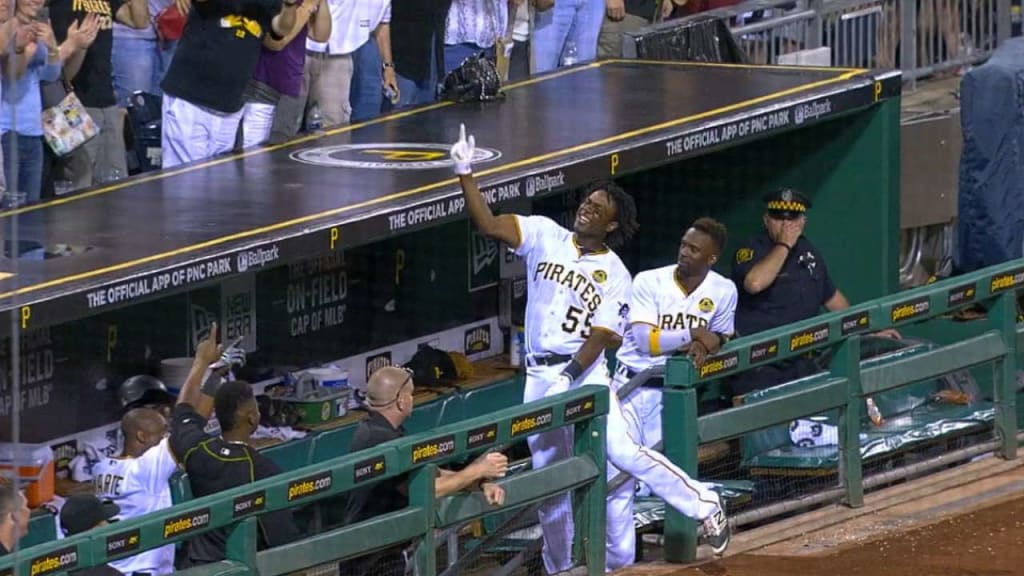 Josh Bell playing in Indianapolis' outfield - Bucs Dugout