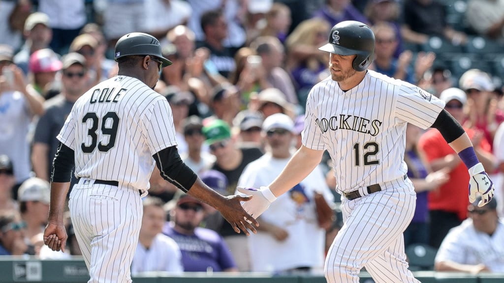Rockies third-base coach Stu Cole underwent tests at a hospital that came back negative. (Getty)