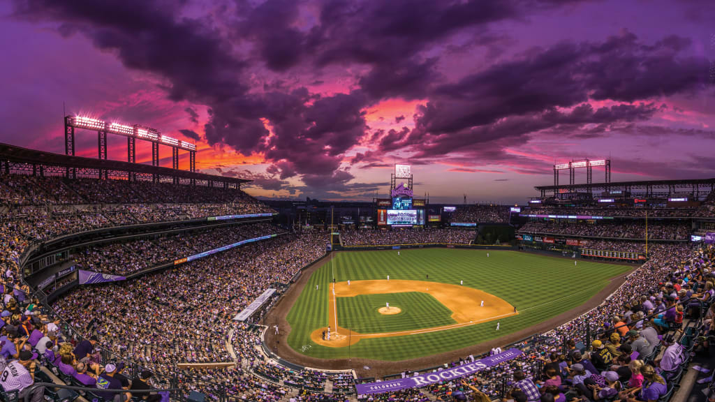 Sunset at Coors Field - Diamondbacks @ Rockies Saturday June 9th : r/mlb