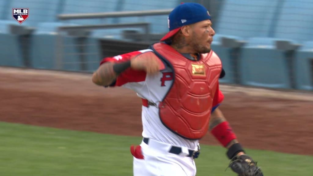 Yadier Molina wore some pretty nifty catching gear in the All-Star Game