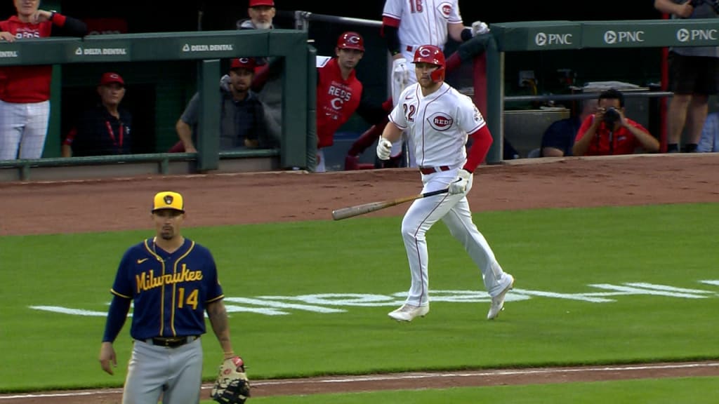 Brandon Drury -- Game Used Broken Bat -- Reds Open on Road for Third Time in