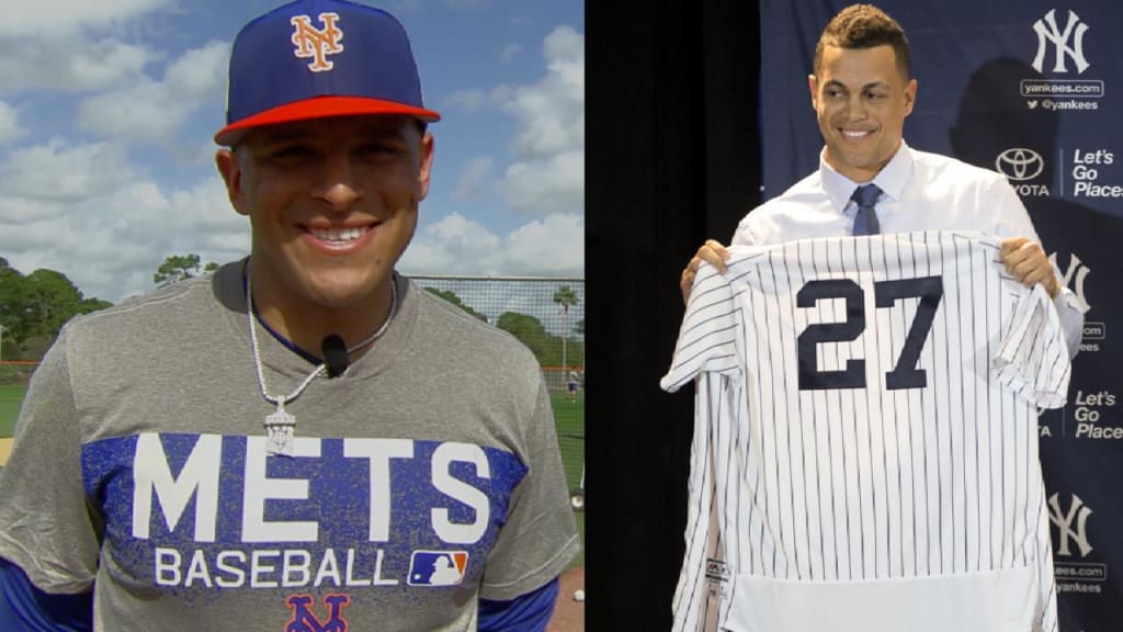 New York Yankees' Giancarlo Stanton and Mets' AJ Ramos Might