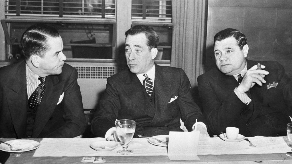 Walsh, left, and Ruth, far right