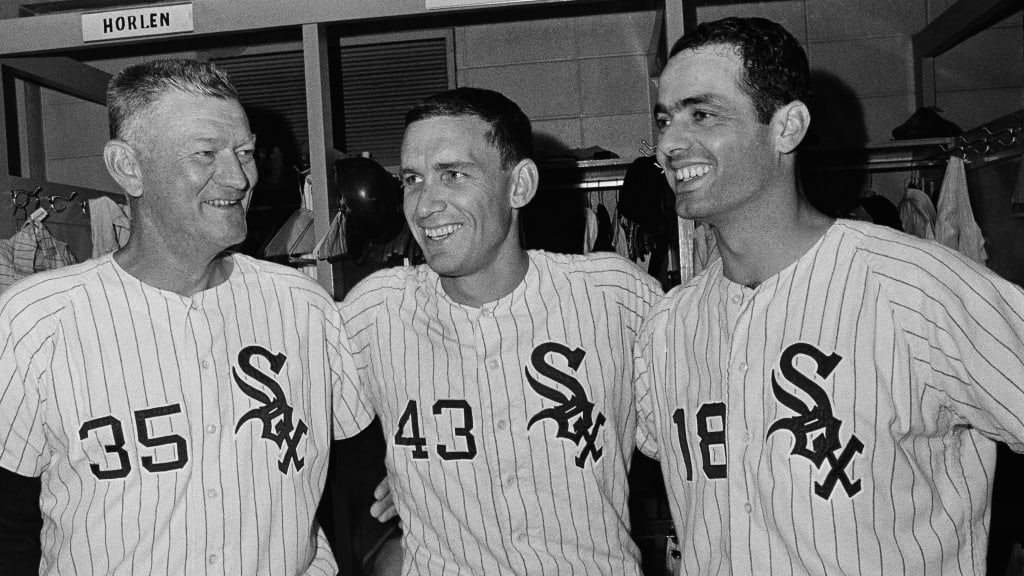 Gary Peters, center, with Marv Grissom and Rocky Colavito.