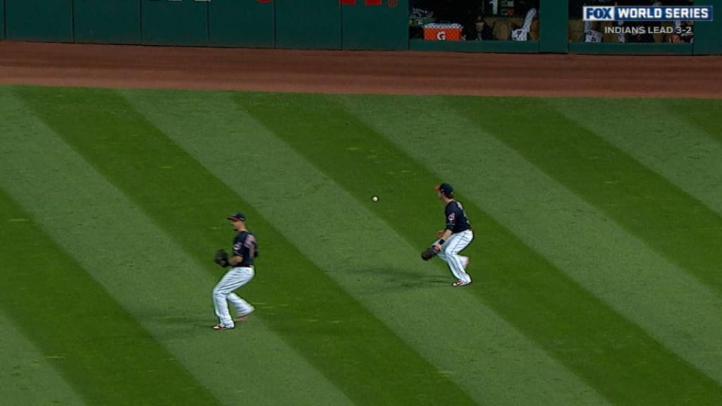 Tyler Naquin took the blame for botched play in outfield during